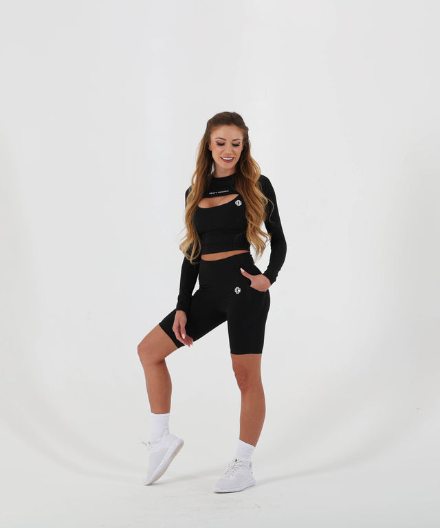 VIGOR BIKER SHORTS BLACK