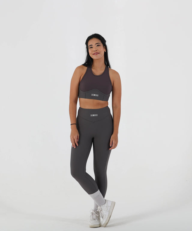 LUSTY CROP TOP SMOKE GREY