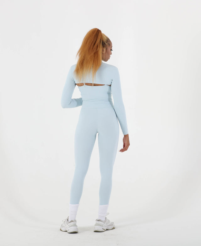 VIGOR LONG SLEEVE SHRUG / TANK TOP - ARTIC BLUE