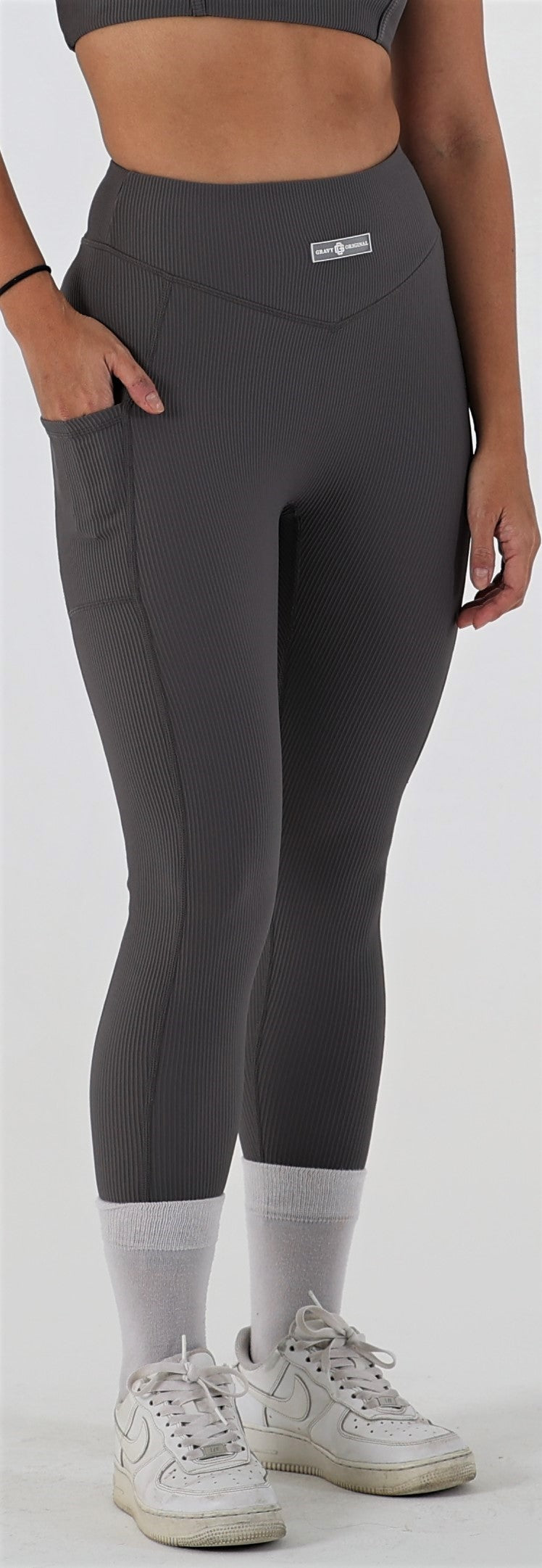 LUSTY LEGGINGS SMOKE GREY – Gravy Original